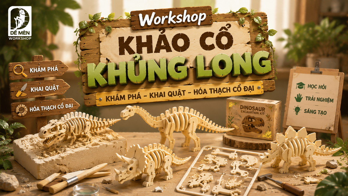 Khảo Cổ Khủng Long - Lắp Ghép Nhựa (Version 2)